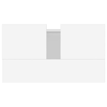 Badezimmerschrank Weiß 58x33x60 cm Holzwerkstoff