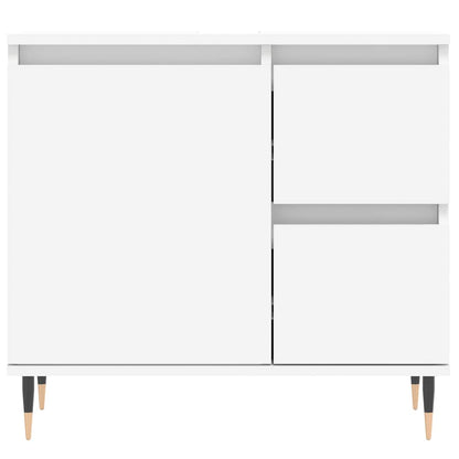 Badschrank Weiß 65x33x60 cm Holzwerkstoff