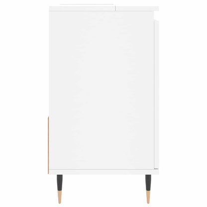 Badschrank Weiß 65x33x60 cm Holzwerkstoff