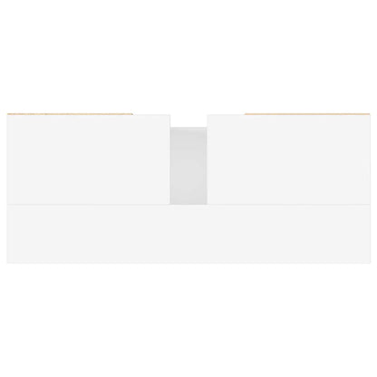 Badschrank Weiß 80x33x60 cm Holzwerkstoff