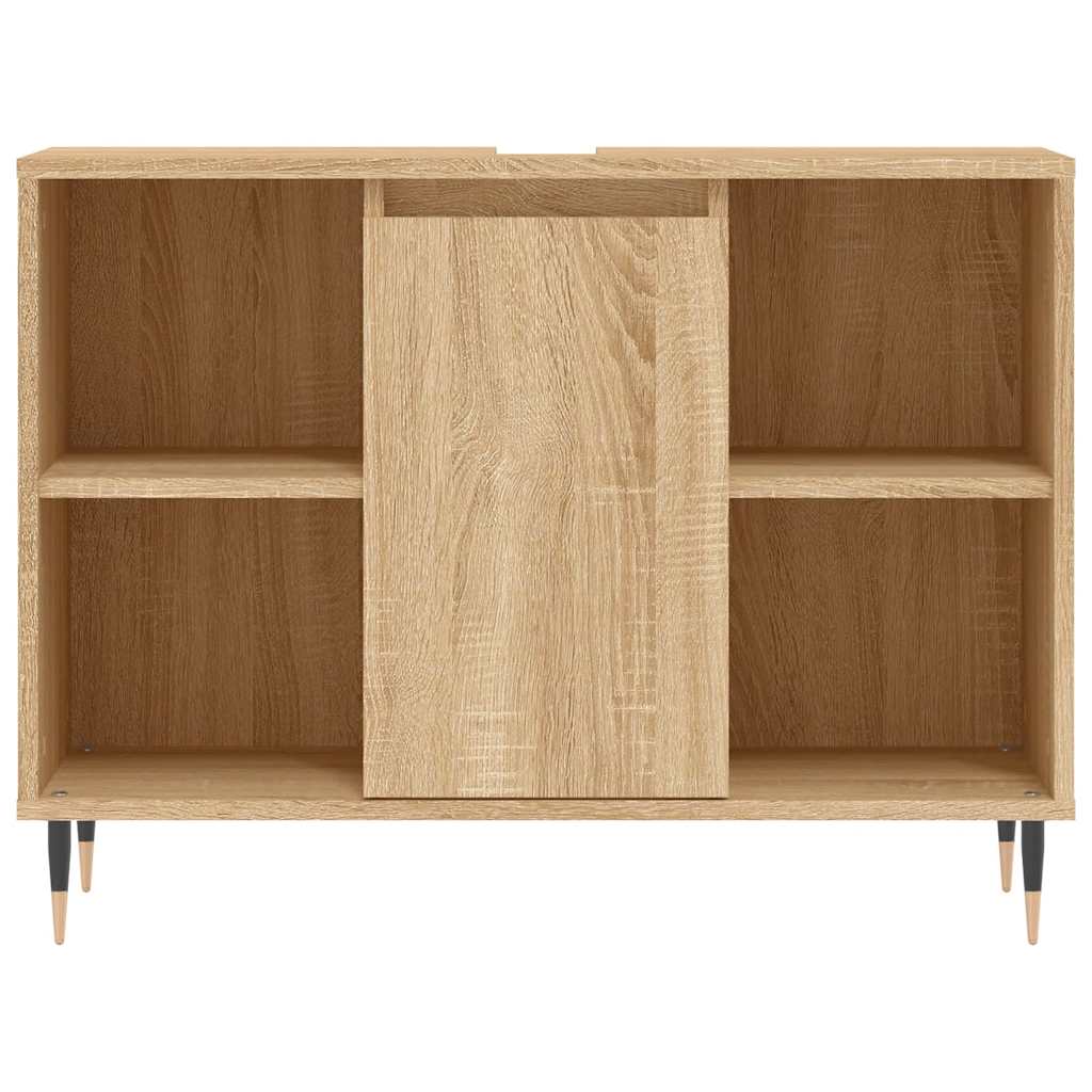Badschrank Sonoma-Eiche 80x33x60 cm Holzwerkstoff