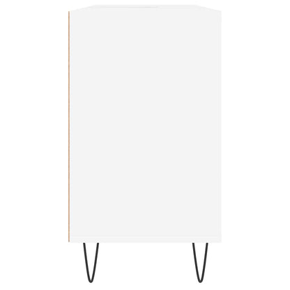 Badschrank Weiß 80x33x60 cm Holzwerkstoff