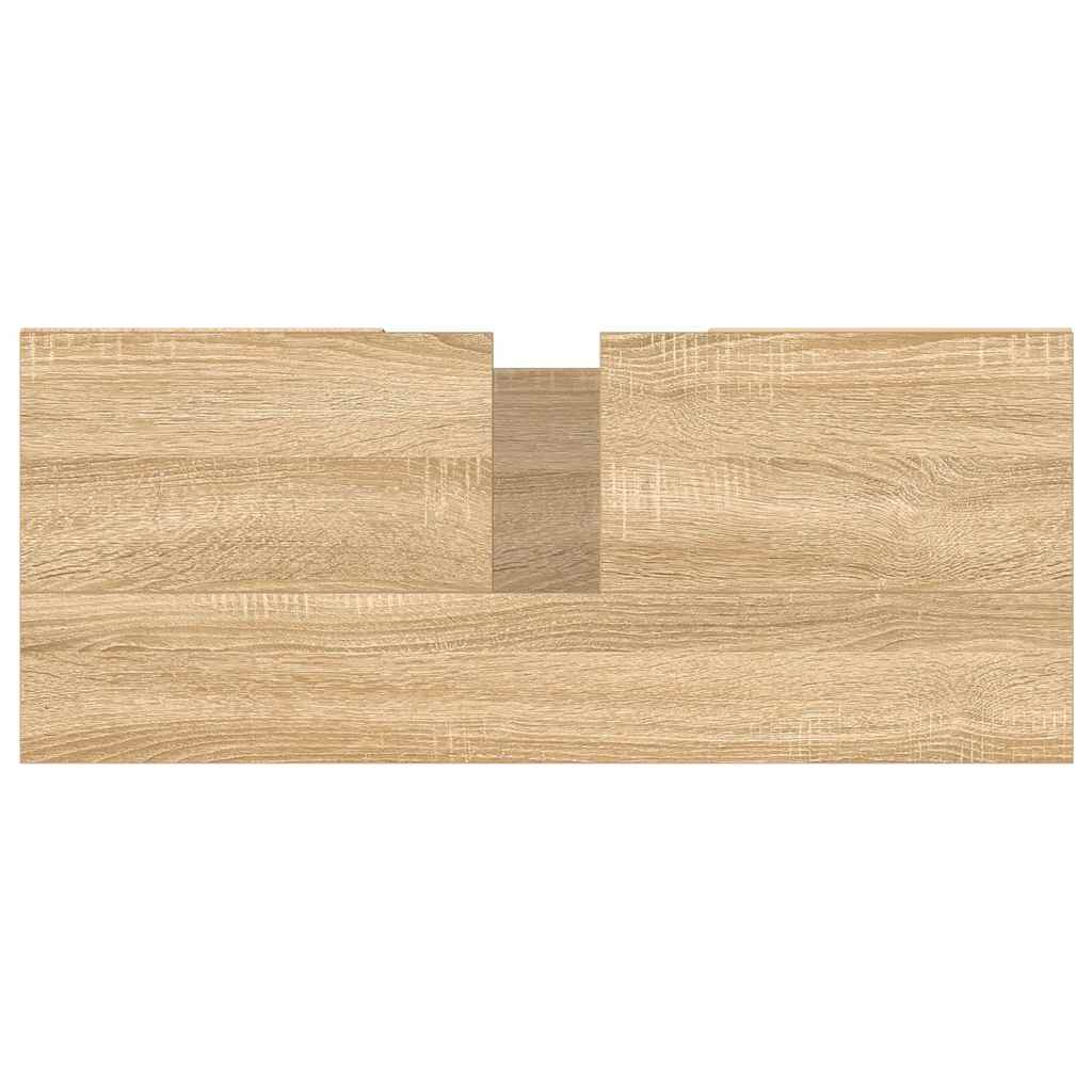 Badschrank Sonoma-Eiche 80x33x60 cm Holzwerkstoff