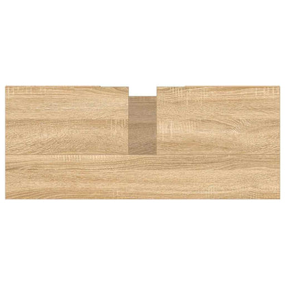Badschrank Sonoma-Eiche 80x33x60 cm Holzwerkstoff