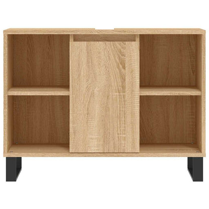 Badschrank Sonoma-Eiche 80x33x60 cm Holzwerkstoff