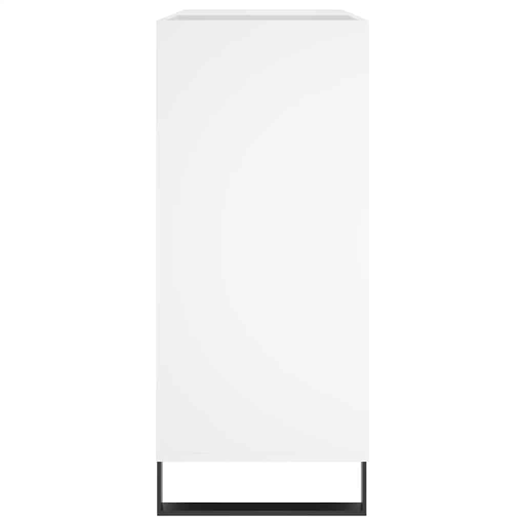 Plattenschrank Weiß 84,5x38x89 cm Holzwerkstoff