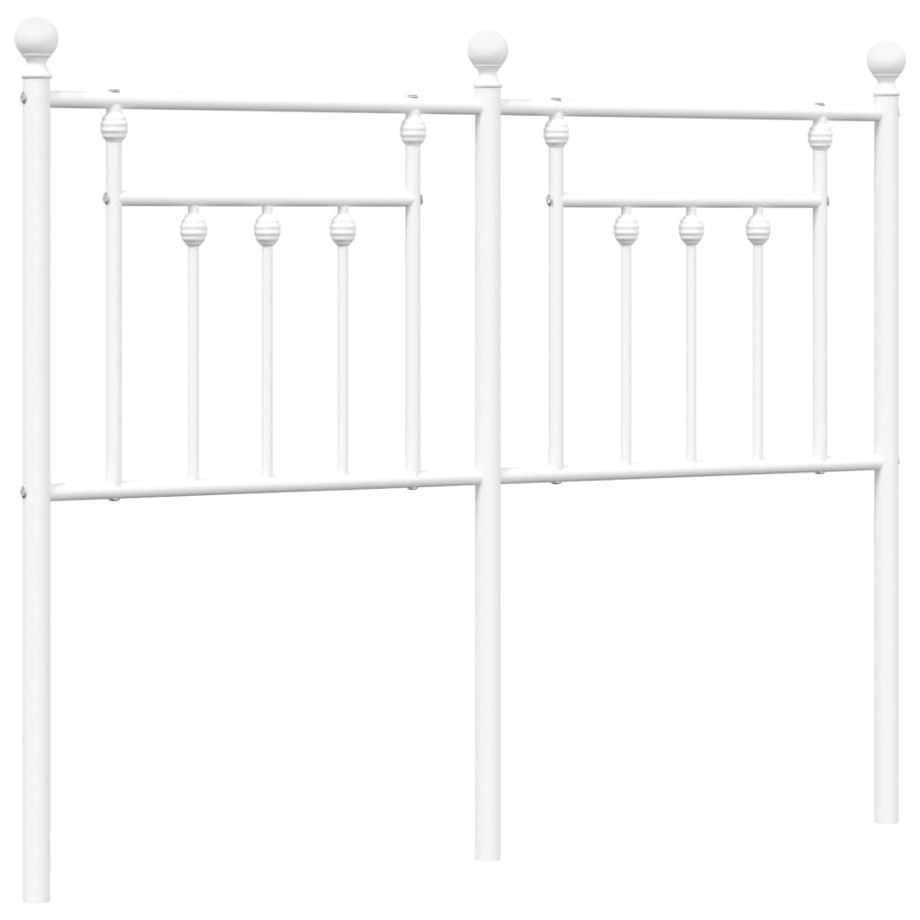 Ersatz-Kopfteil Metall Weiß 120 cm