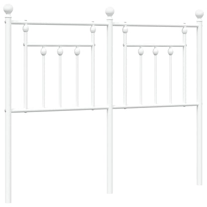 Ersatz-Kopfteil Metall Weiß 120 cm