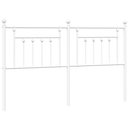 Ersatz-Kopfteil Metall Weiß 180 cm