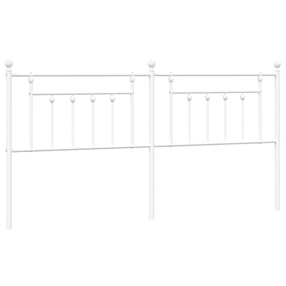 Ersatz-Kopfteil Metall Weiß 200 cm