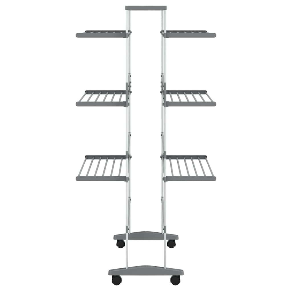 Wäscheständer mit Rollen 89x64x129 cm Aluminium