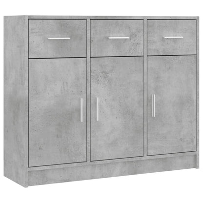 Sideboard Betongrau 91x28x75 cm Holzwerkstoff