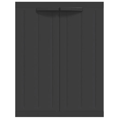 Gartenschrank Schwarz 65x37x85 cm PP