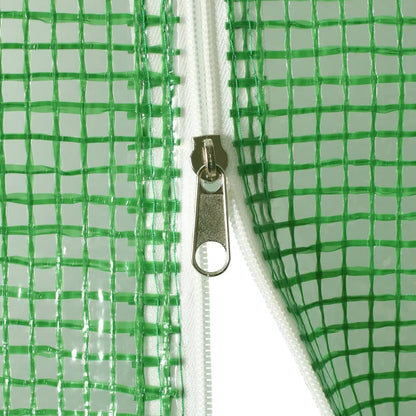 Gewächshaus mit Stahlrahmen Grün 24 m² 6x4x2 m