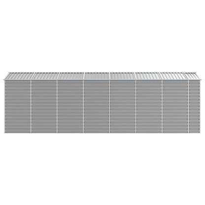 Gartenhaus Hellgrau 191 x 640 x 198 cm Verzinkter Stahl
