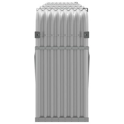 Holzkorb Hellgrau 300 x 45 x 100 cm Verzinkter Stahl