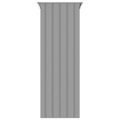 Voliere Grau 115x78x200 cm Verzinkter Stahl