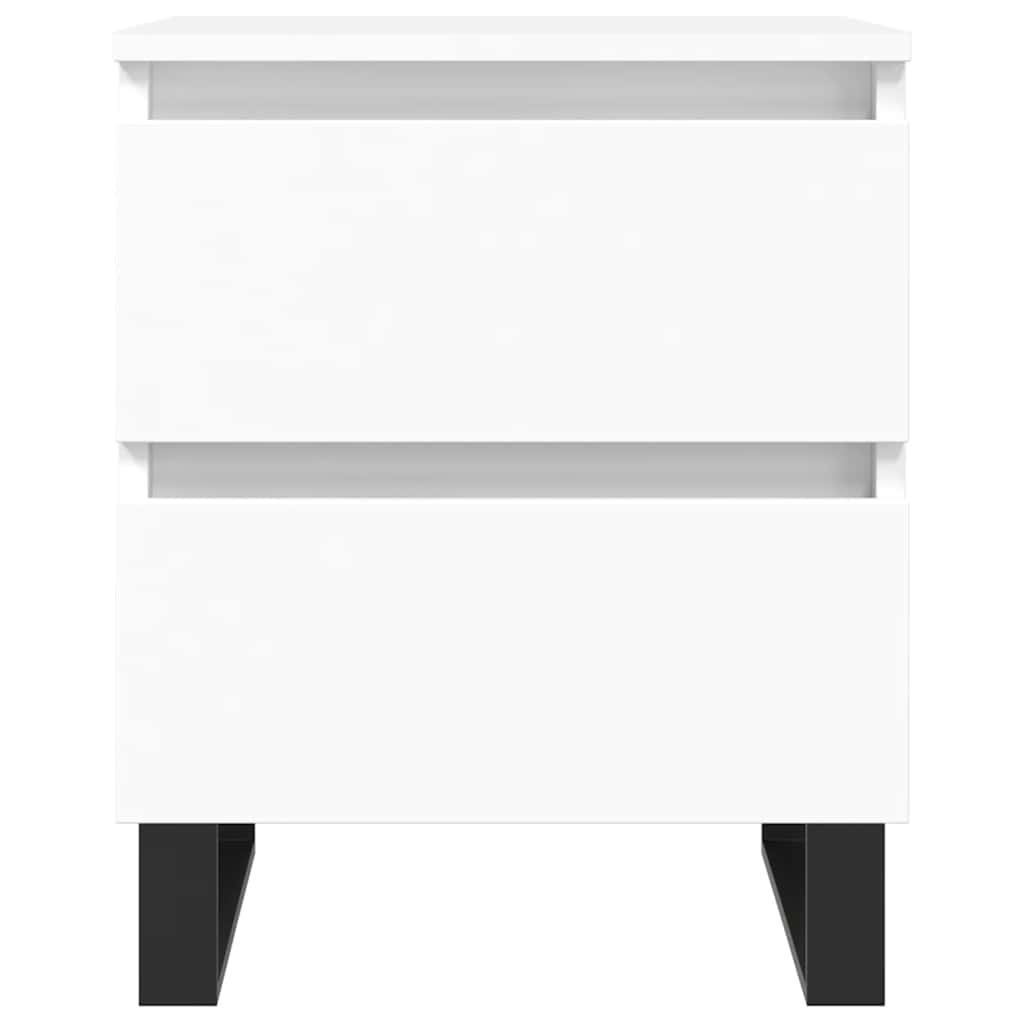 Nachttisch Weiß 40x35x50 cm Holzwerkstoff