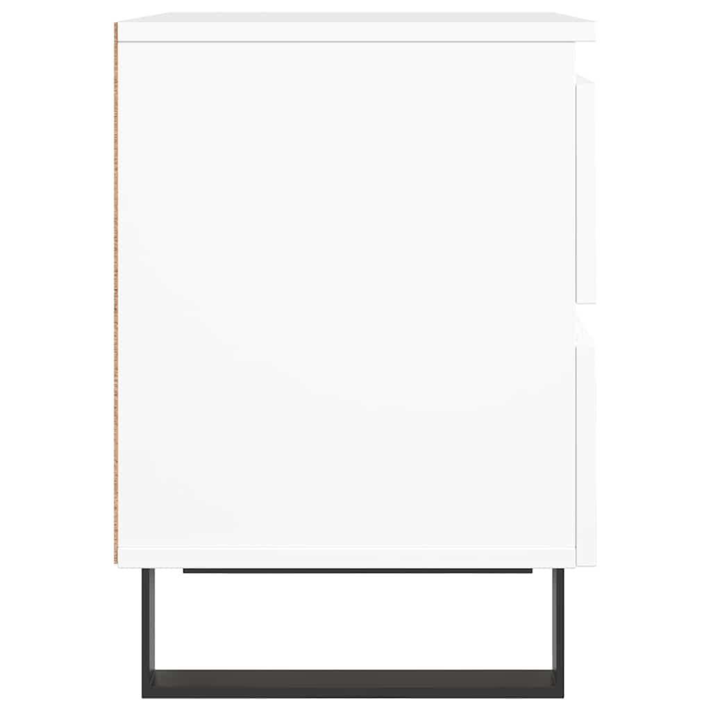 Nachttisch Weiß 40x35x50 cm Holzwerkstoff