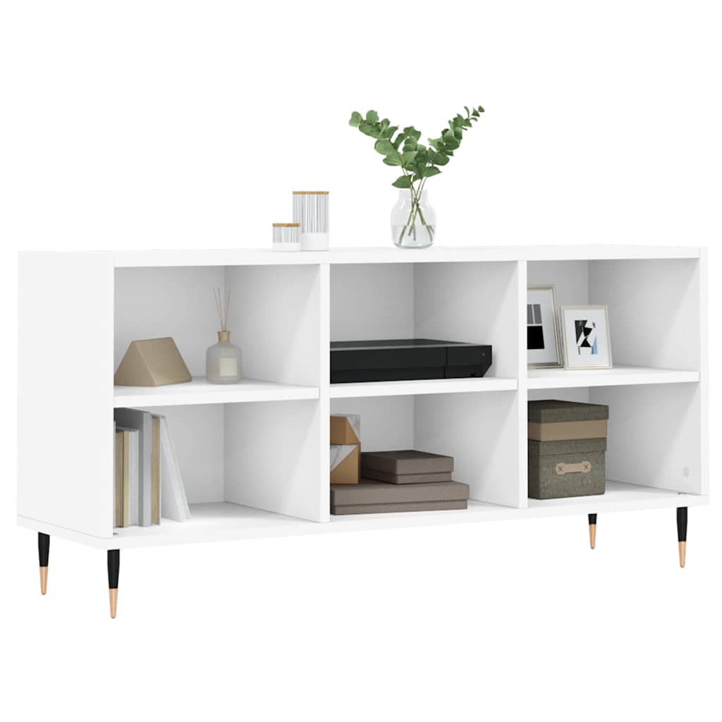 TV-Schrank Weiß 103,5x30x50 cm Holzwerkstoff