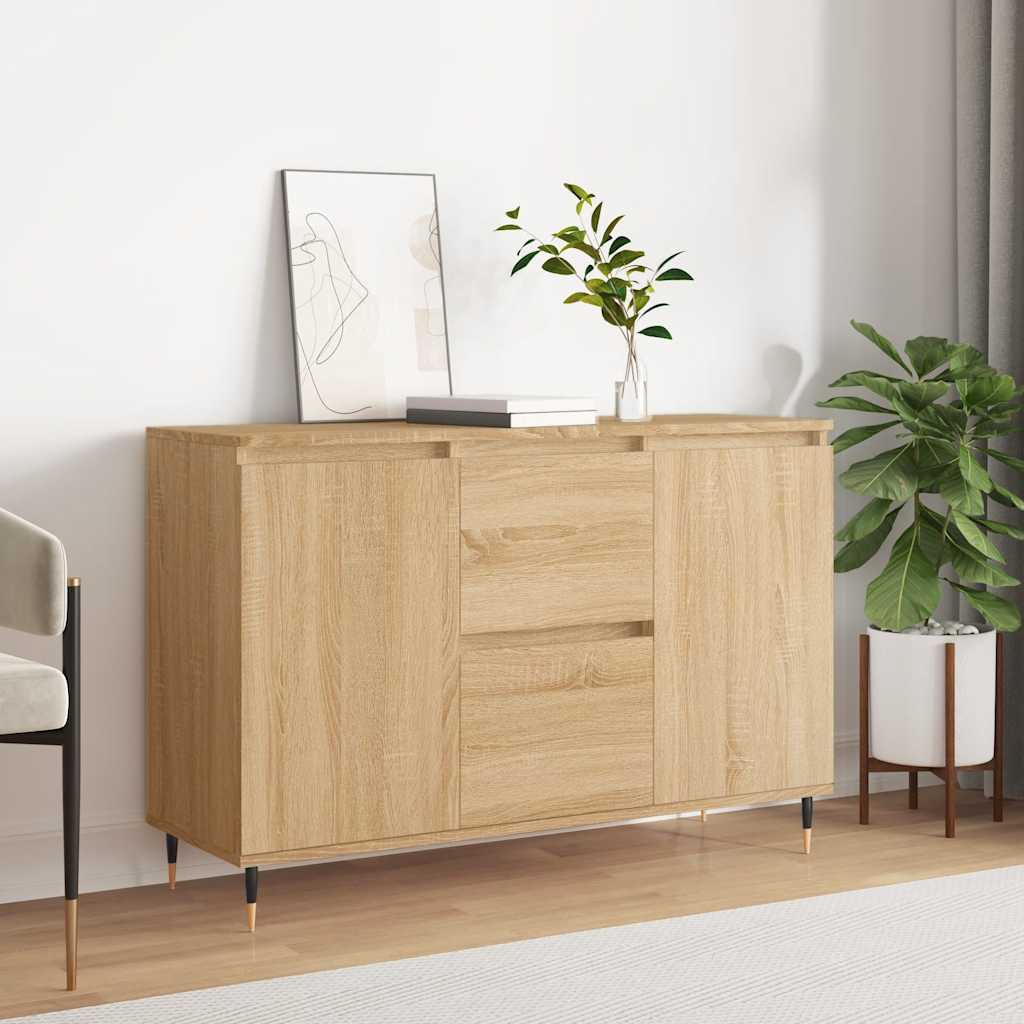 Sideboard Sonoma-Eiche 101,5x35x70 cm Holzwerkstoff
