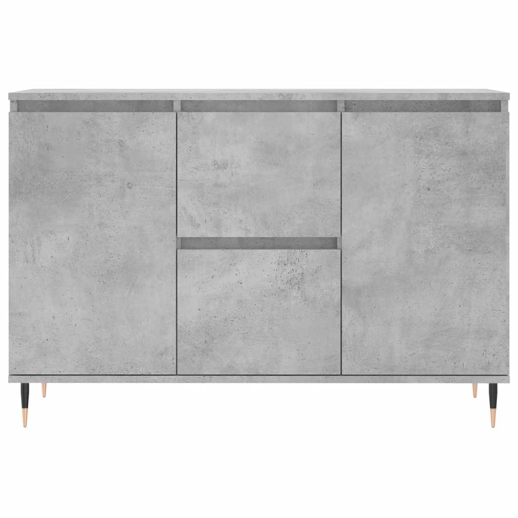 Sideboard Betongrau 101,5x35x70 cm Holzwerkstoff