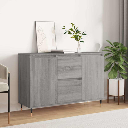 Sideboard Grau Sonoma 101,5x35x70 cm Holzwerkstoff