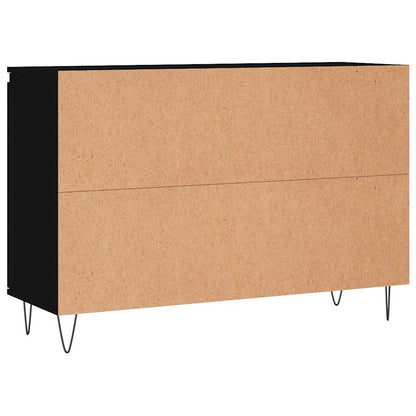 Sideboard Schwarz 101,5x35x70 cm Holzwerkstoff