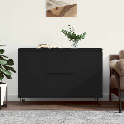 Sideboard Schwarz 101,5x35x70 cm Holzwerkstoff