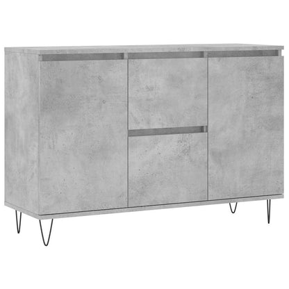 Sideboard Betongrau 101,5x35x70 cm Holzwerkstoff