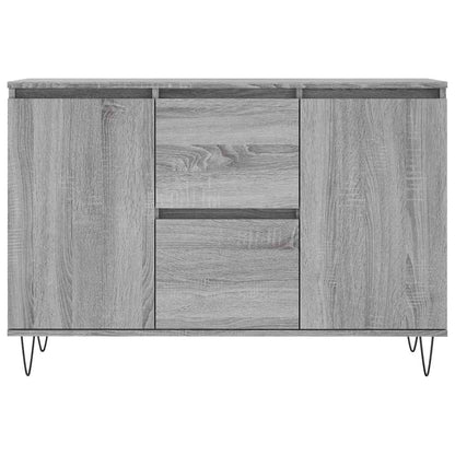 Sideboard Grau Sonoma 101,5x35x70 cm Holzwerkstoff