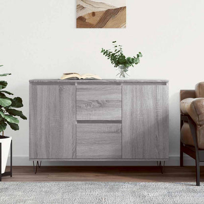 Sideboard Grau Sonoma 101,5x35x70 cm Holzwerkstoff