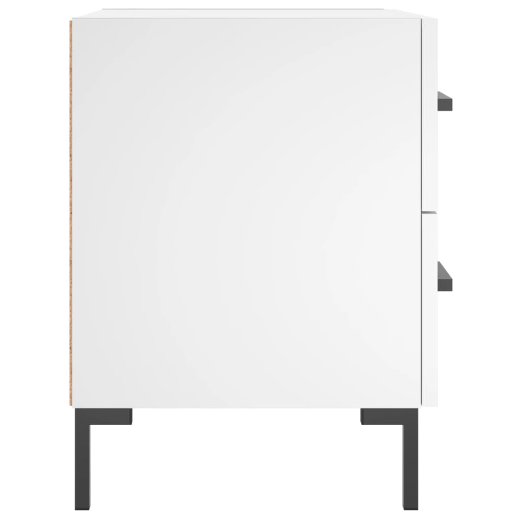 Nachttisch Weiß 40x35x47,5 cm Holzwerkstoff