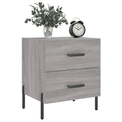 Nachttisch Grau Sonoma 40x35x47,5 cm Holzwerkstoff