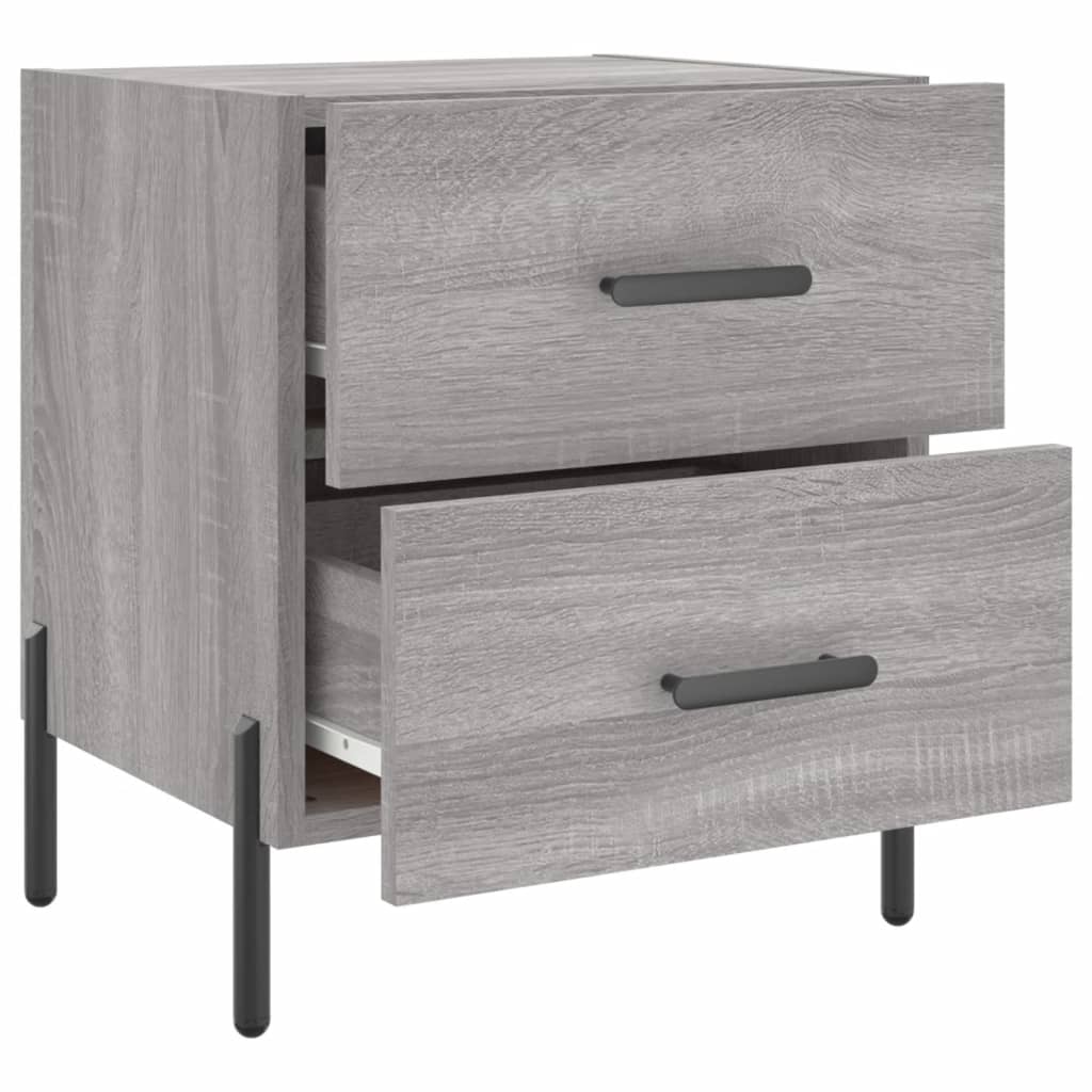 Nachttisch Grau Sonoma 40x35x47,5 cm Holzwerkstoff