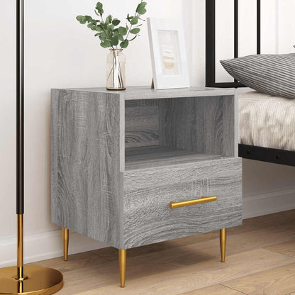 Nachttische 2 Stk. Grau Sonoma 40x35x47,5 cm Holzwerkstoff
