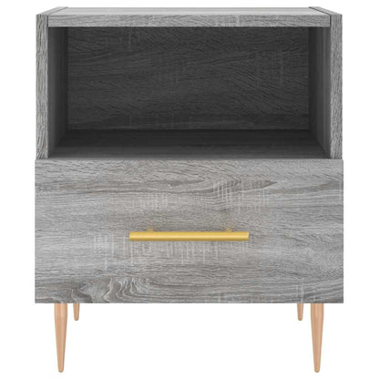 Nachttische 2 Stk. Grau Sonoma 40x35x47,5 cm Holzwerkstoff