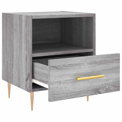 Nachttische 2 Stk. Grau Sonoma 40x35x47,5 cm Holzwerkstoff