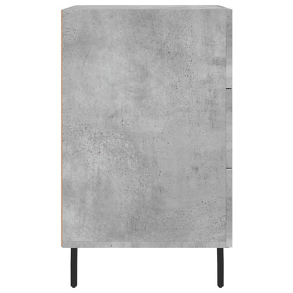 Nachttisch Betongrau 40x40x66 cm Holzwerkstoff