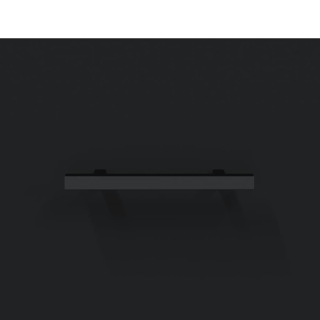 Nachttisch Schwarz 40x40x66 cm Holzwerkstoff