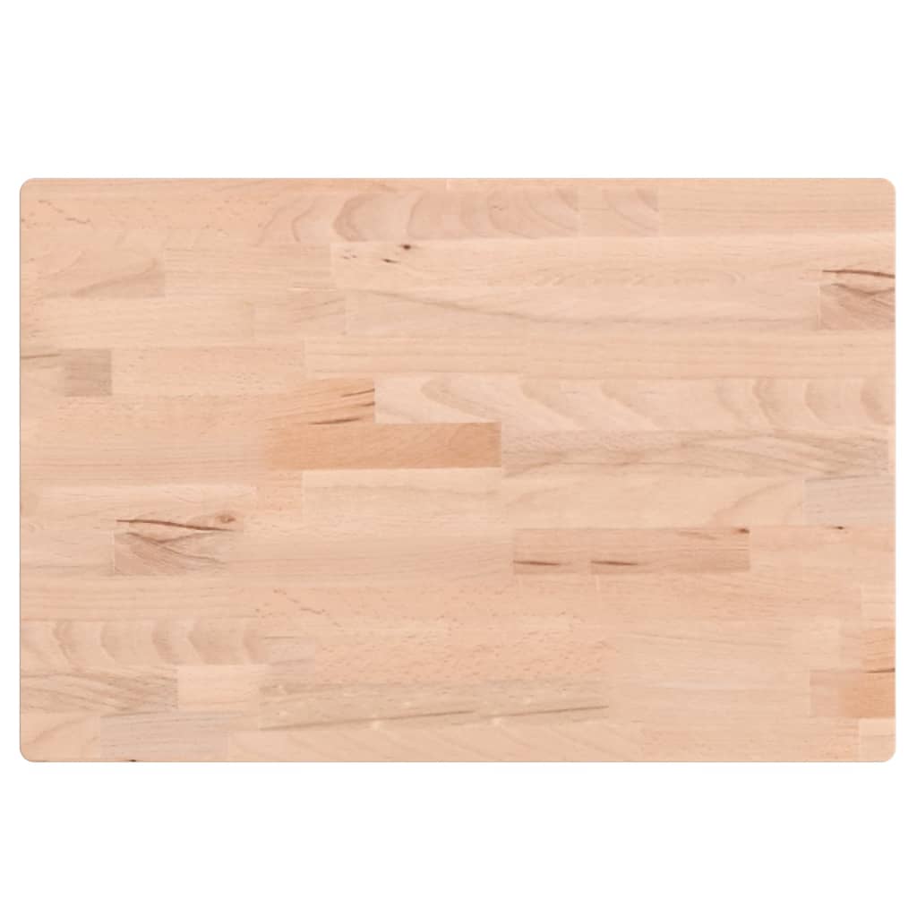Tischplatte 60x40x1,5 cm Rechteckig Massivholz Buche
