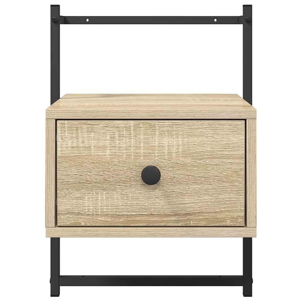 Wand-Nachttisch Sonoma-Eiche 35x30x51 cm Holzwerkstoff
