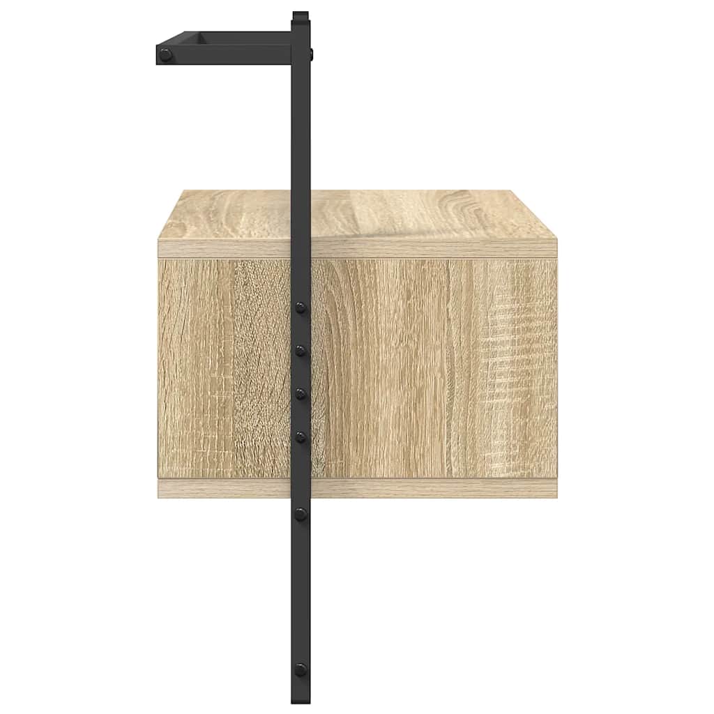Wand-Nachttisch Sonoma-Eiche 35x30x51 cm Holzwerkstoff