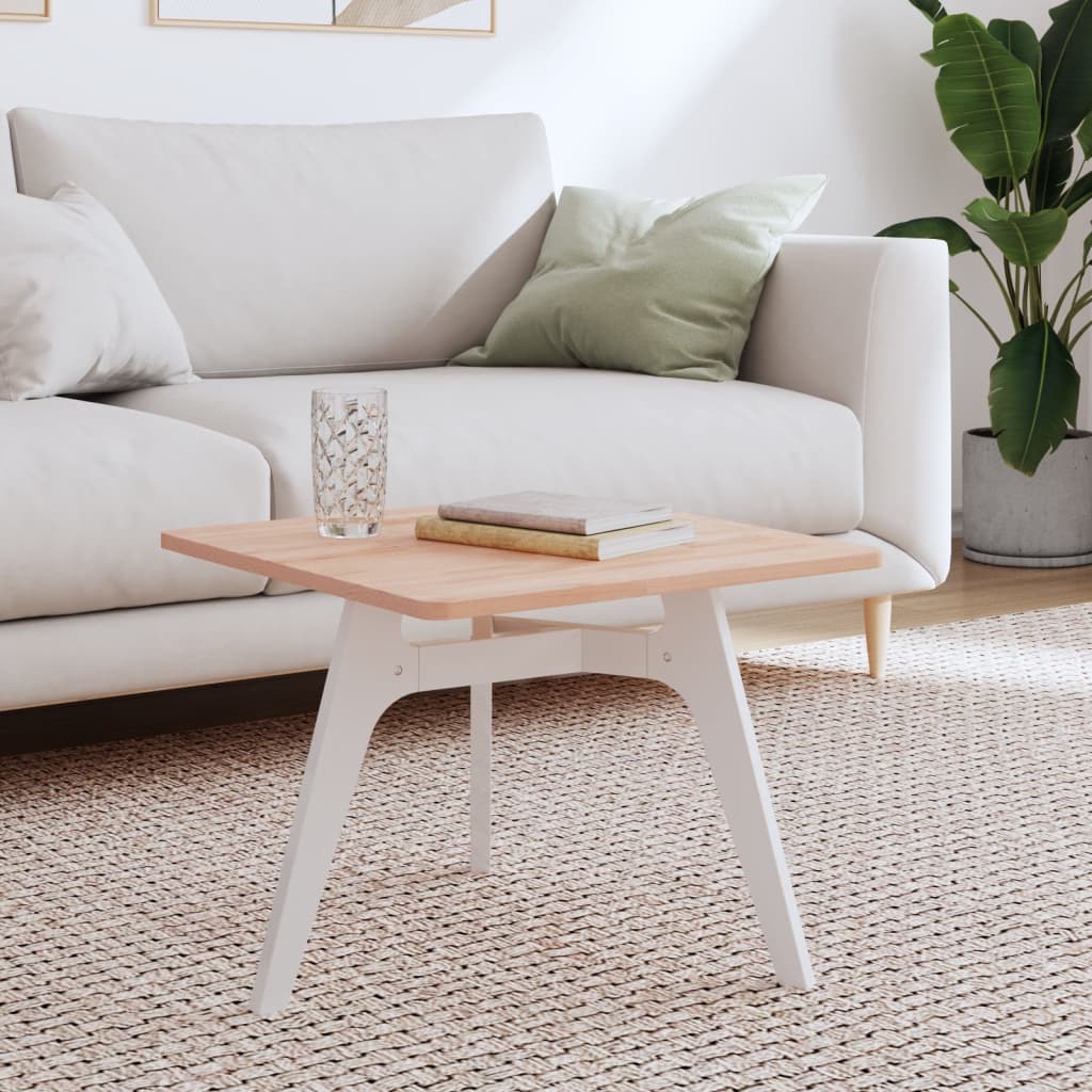 Tischplatte 50x50x1,5 cm Quadratisch Massivholz Buche