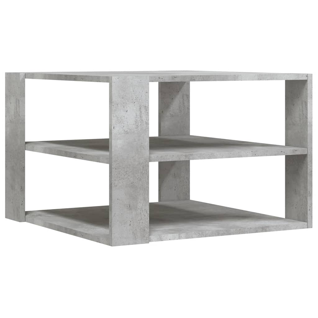 Couchtisch Betongrau 58x58x40 cm Holzwerkstoff