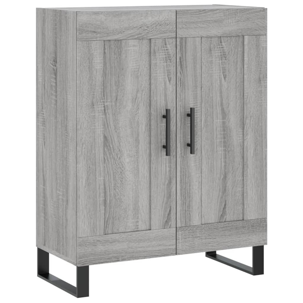 Highboard Grau Sonoma 69,5x34x180 cm Holzwerkstoff