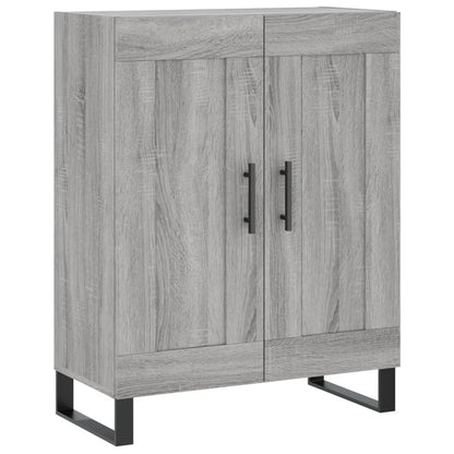 Highboard Grau Sonoma 69,5x34x180 cm Holzwerkstoff