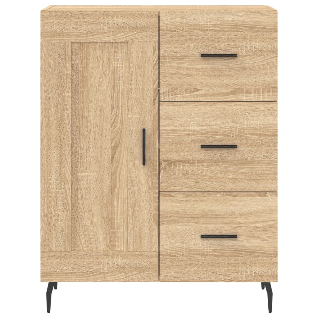 Highboard Sonoma-Eiche 69,5x34x180 cm Holzwerkstoff