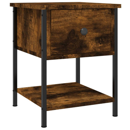 Nachttische 2 Stk. Räuchereiche 34x35,5x45 cm Holzwerkstoff