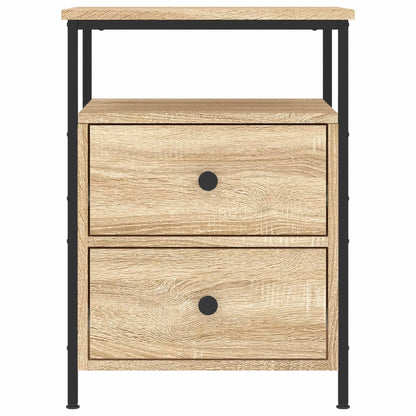 Nachttische 2 Stk. Sonoma-Eiche 44x45x60 cm Holzwerkstoff